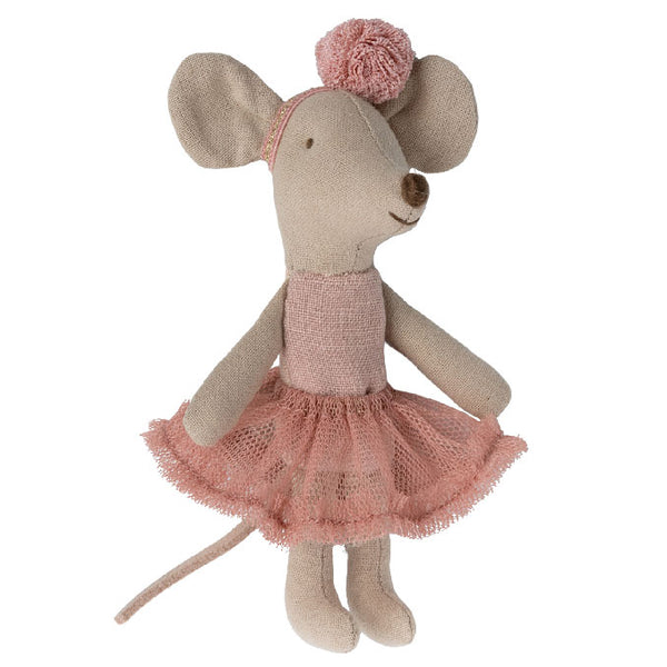 Maileg Ballerina mus, Lillesøster - Rosa