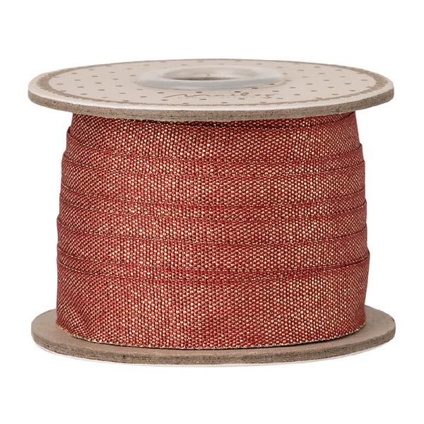 Maileg Gavebånd 10 Mtr - Rød/Guld