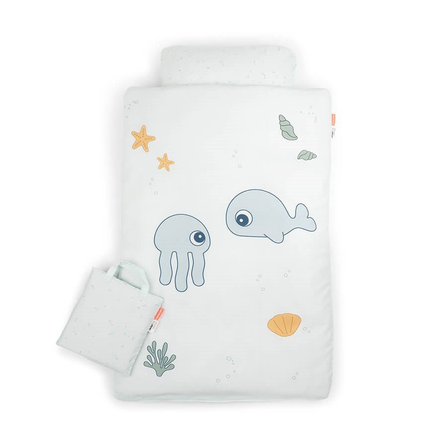 Done by Deer baby sengetøj, Jelly og Wally - Blå