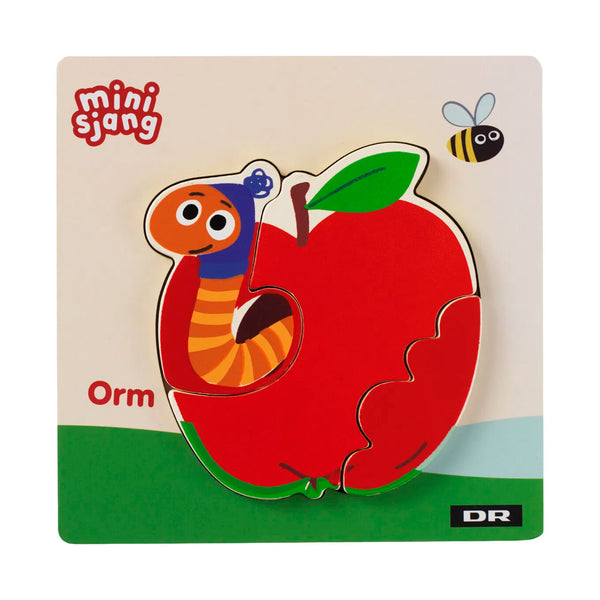 DR træpuslespil 3 brikker, Orm