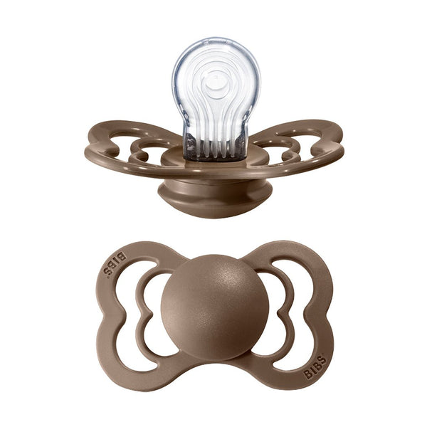 Bibs supreme silicone sut, str 2 - dark oak