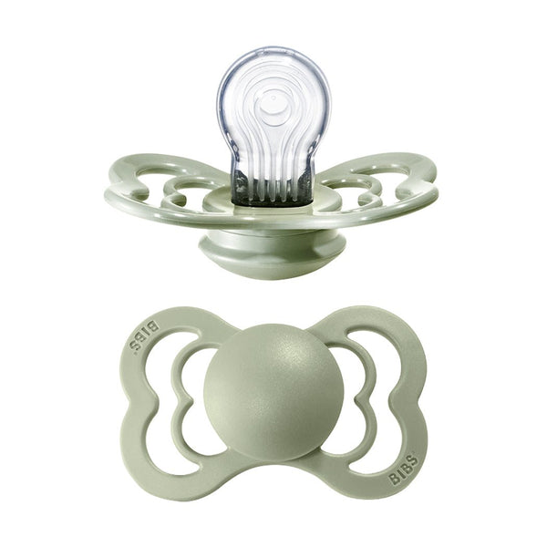 Bibs supreme silicone sut, str 2 - sage