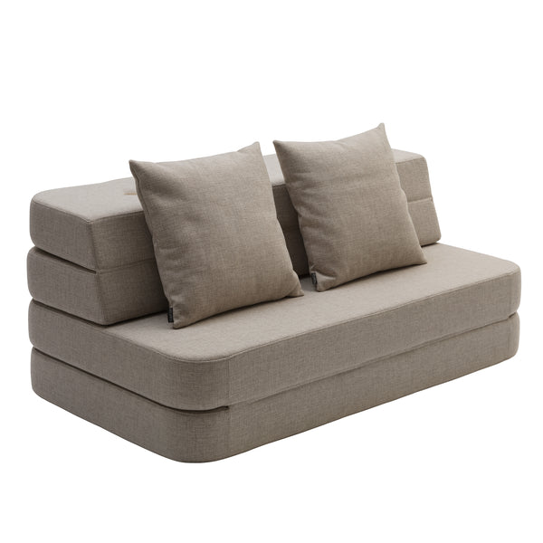 byKlipKlap 3-fold sofa, 140 cm beige