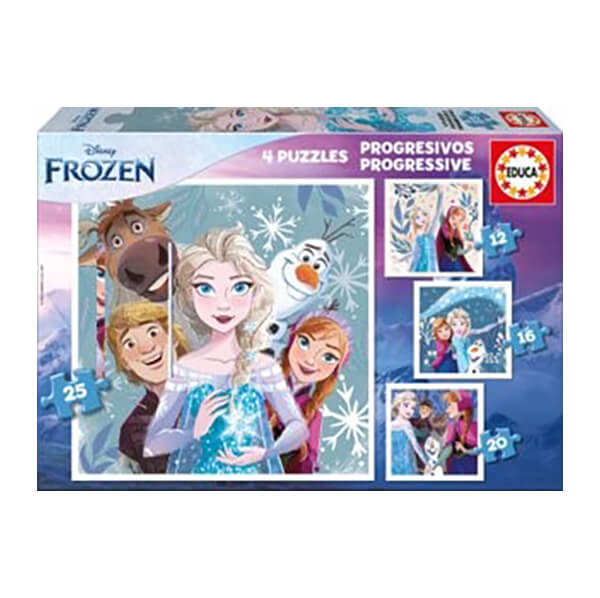Educa Puslespil 4 Stk, Frozen