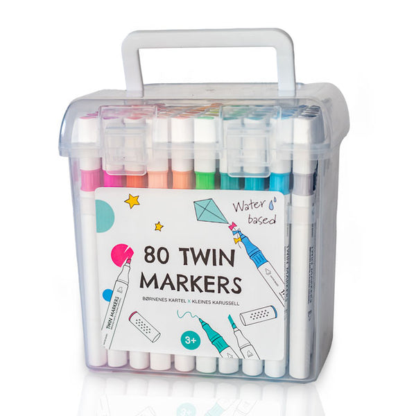 Børnenes Kartel Twin markers 80stk