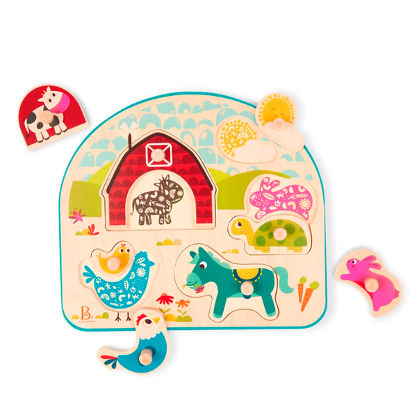 B Toys knoppuslespil, bondegård