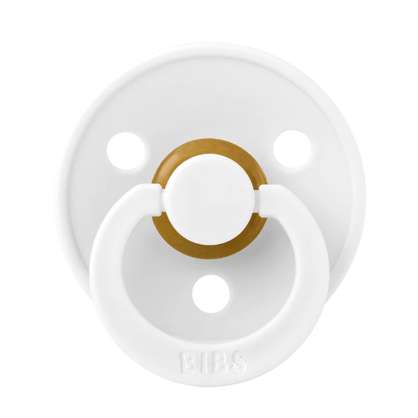 Bibs rund sut, str 2 - white