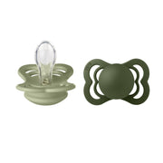 Bibs supreme 2 - pak silicone sut, str 1 - sage/hunter green