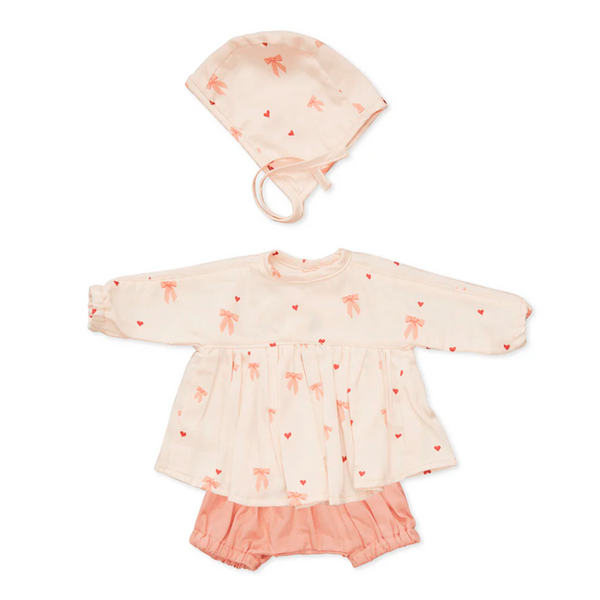 Cam Cam dukketøj med hue, bows