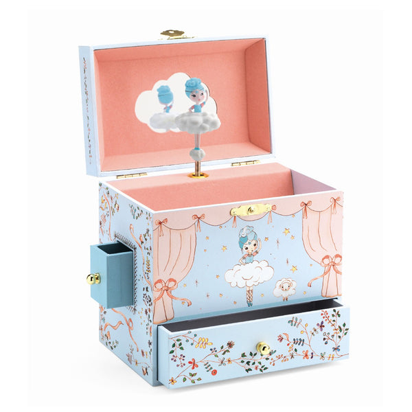 Djeco smykkeskrin med musik, Ballerina på scenen