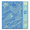 Djeco kreativ leg, Scratch kort - Havet