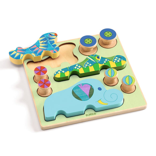 Djeco Puzz & Roll, dyreparade