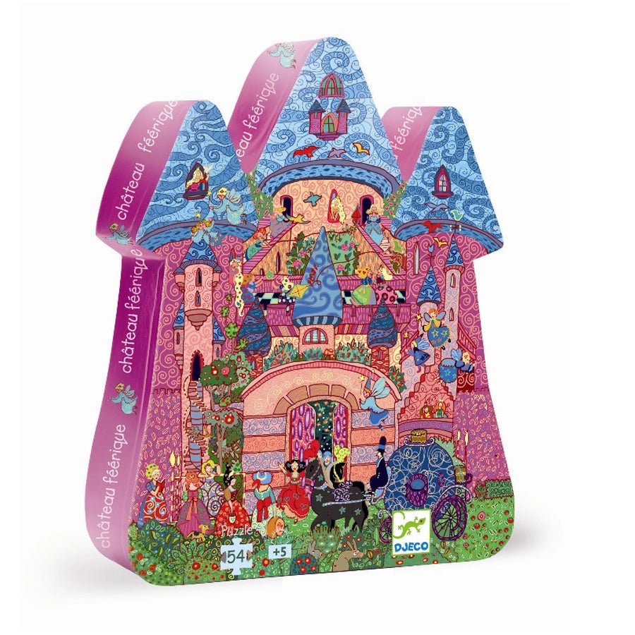 Silhouetpuslespil med Feslot (54 Brikker)