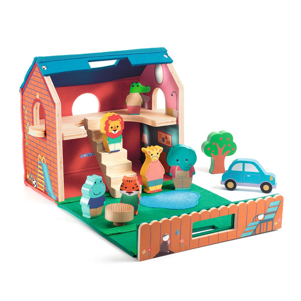 Djeco SoftHouse, hus med figurer