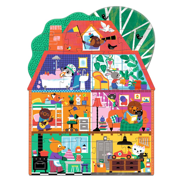 Djeco kæmpepuslespil, huset