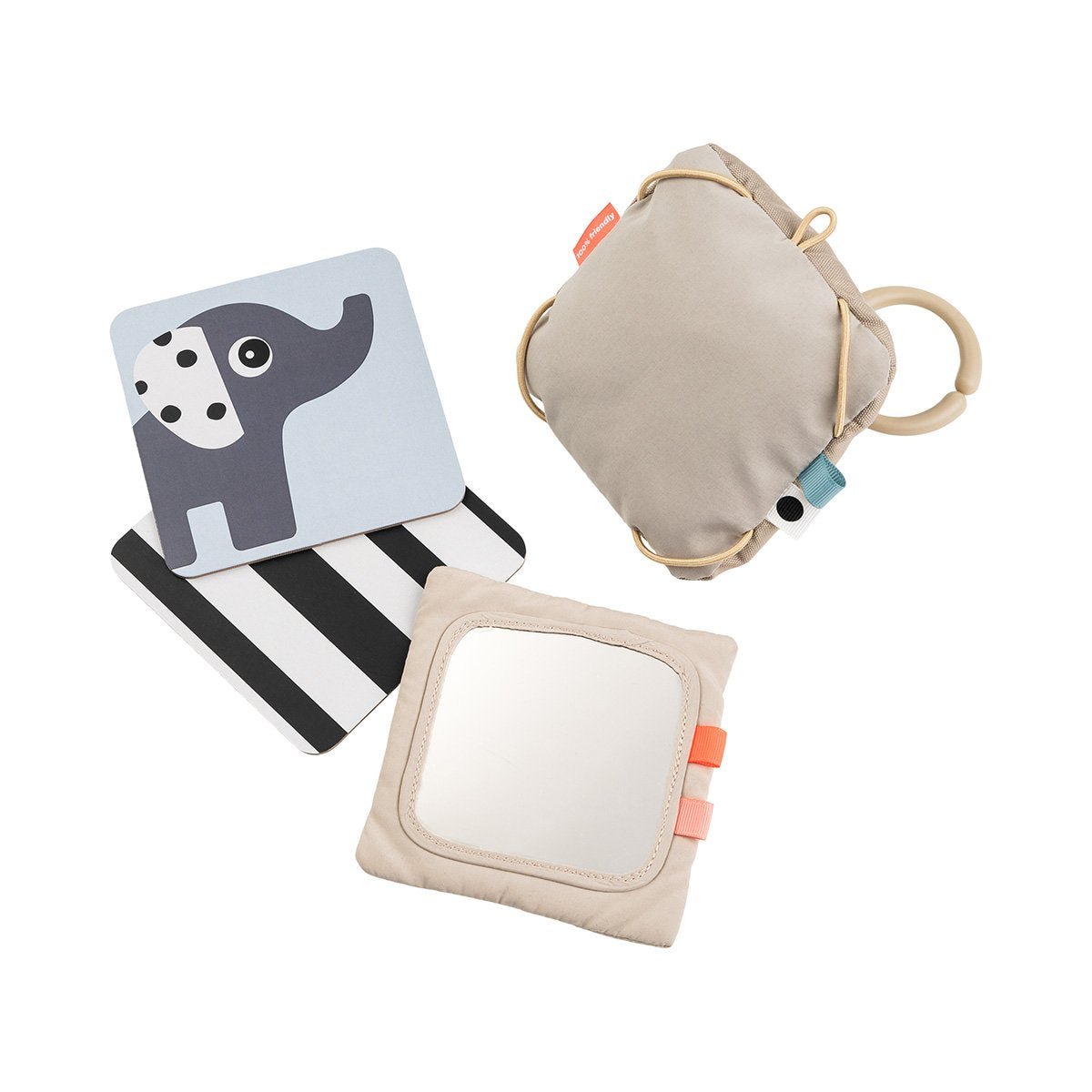 Done by Deer Baby contrast kort holder, Deer friends sand