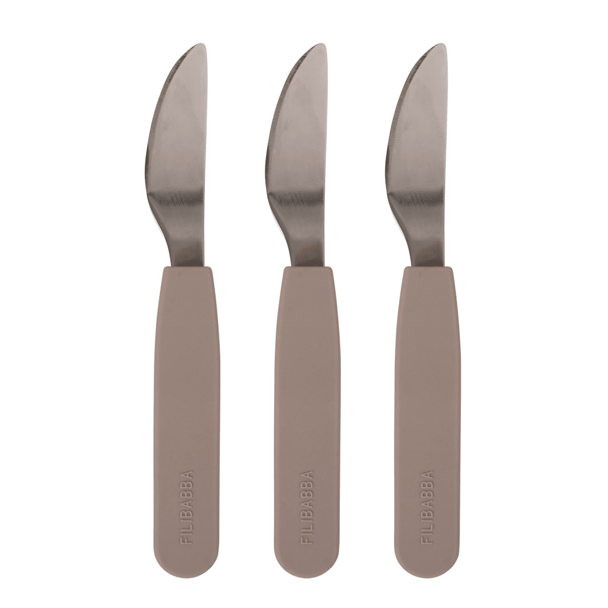 Filibabba Silikone knive 3 - pak, warm grey