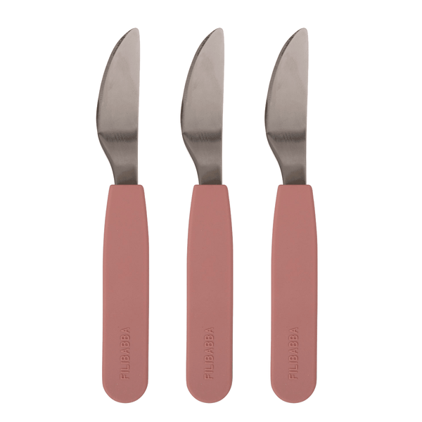 Filibabba Silikone knive 3-pak, rose
