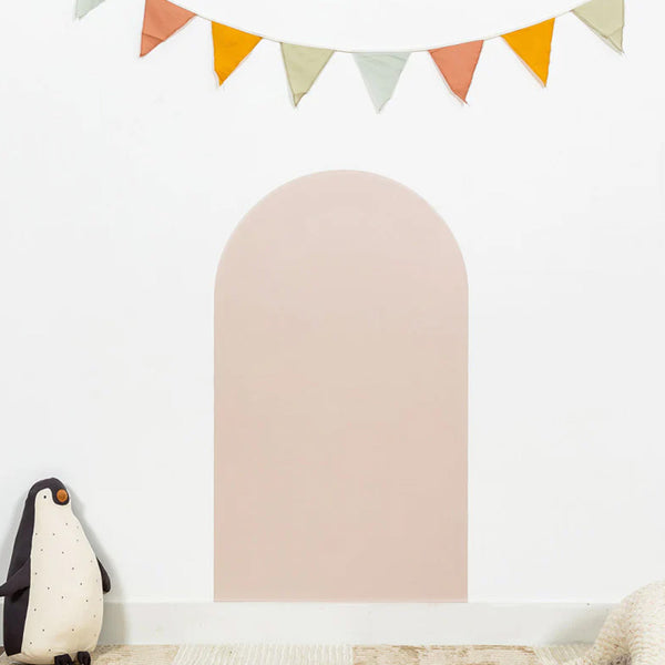 Ferflex® Magnetisk Tapet Tavle Med Rund Top - 1 m x 58 cm, Rosa Beige