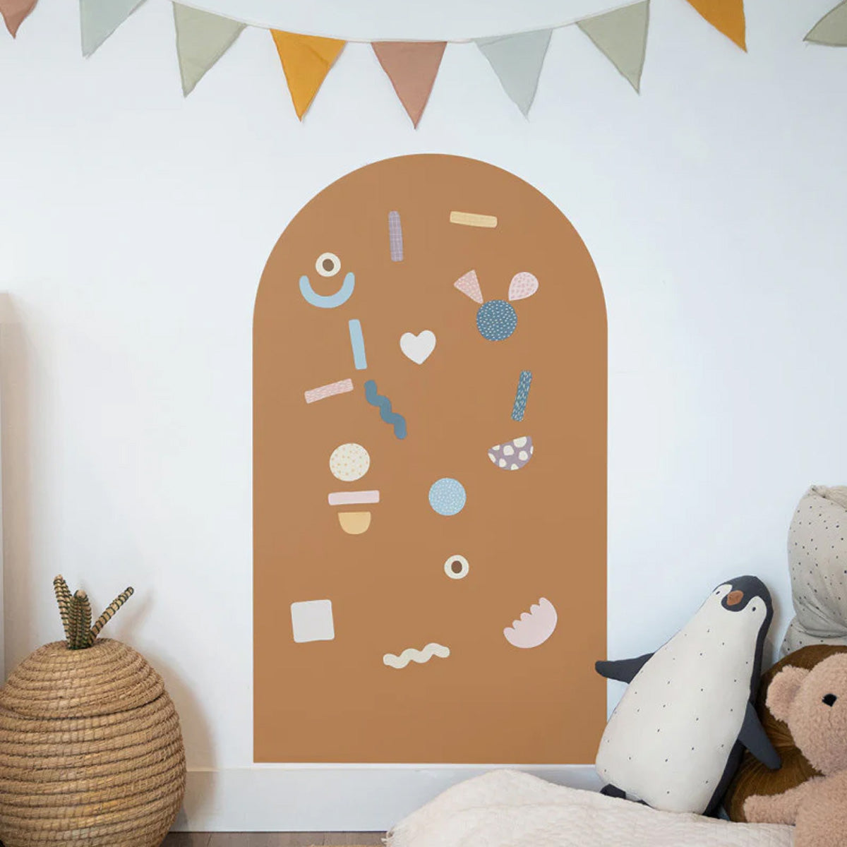 01_Ferflex® Magnetisk Tavle Med Rund Top - 1 m x 58 cm, Caramel-4.jpg