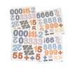 Magnetiske Tal 100 stk i Caramel Bleu
