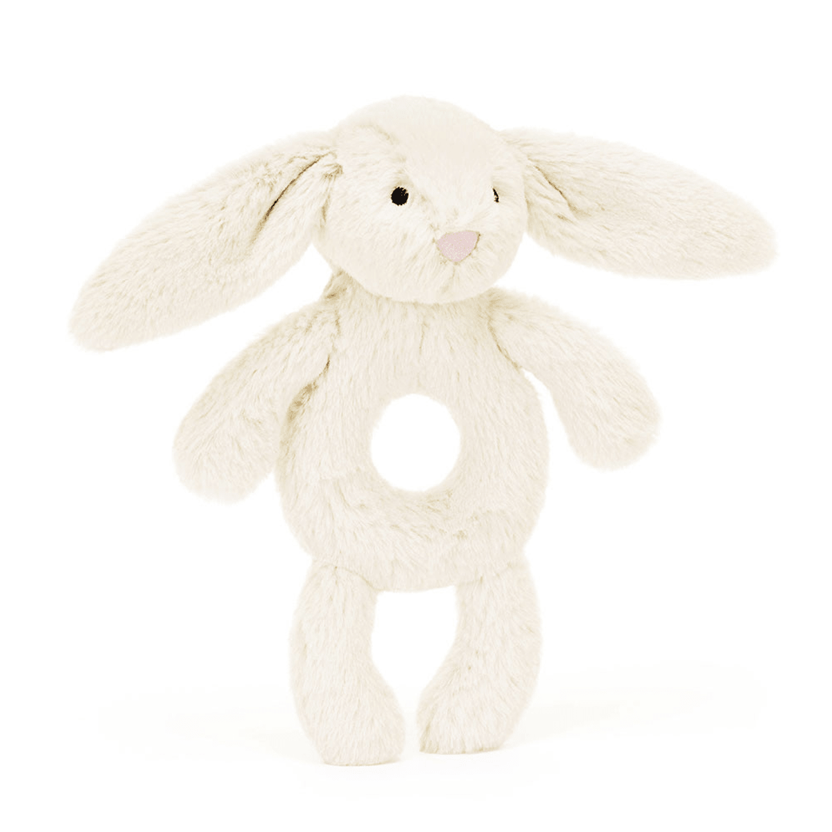 Jellycat Bashful Kanin ring rangle, creme