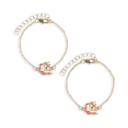 Konges Sløjd 2 - pak veninde armbånd, Unicorn gold