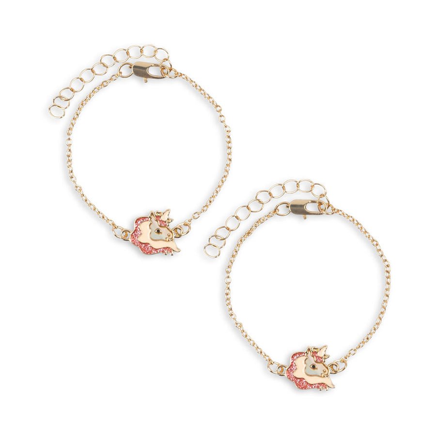 Konges Sløjd 2 - pak veninde armbånd, Unicorn gold