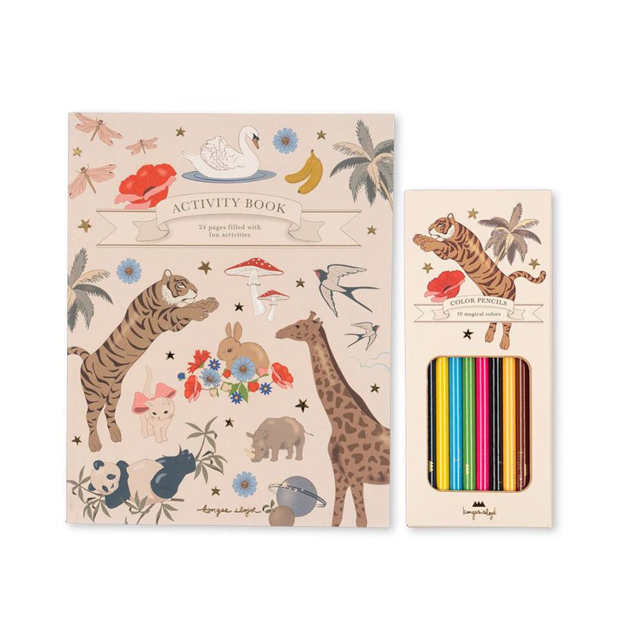 Konges Sløjd Aktivitets bog med farveblyanter