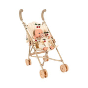 Konges Sløjd Cherie dukke med klapvogn, ma grande cerise glitter