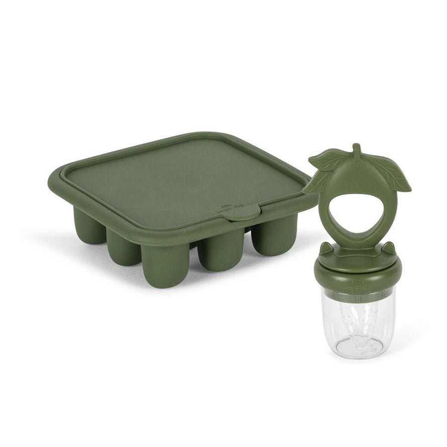 Konges Sløjd Frugt feeding sæt, olivine