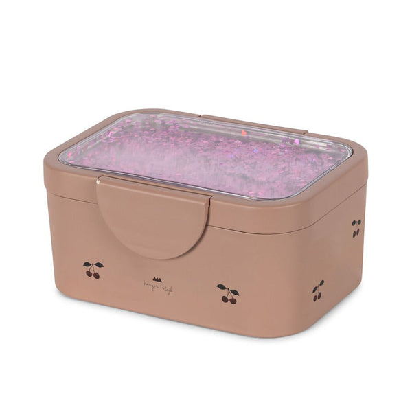 Konges Sløjd Glitter madkasse, cherry blush