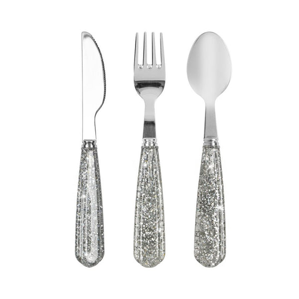 Konges Sløjd glimmer bestiksæt, sparkling blue
