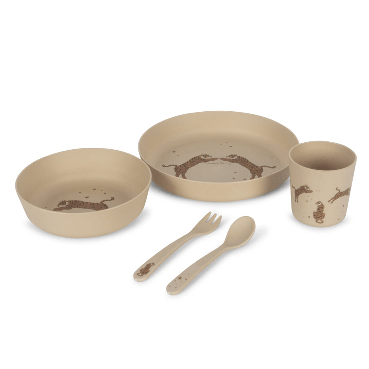 Konges Sløjd spisesæt, tiger