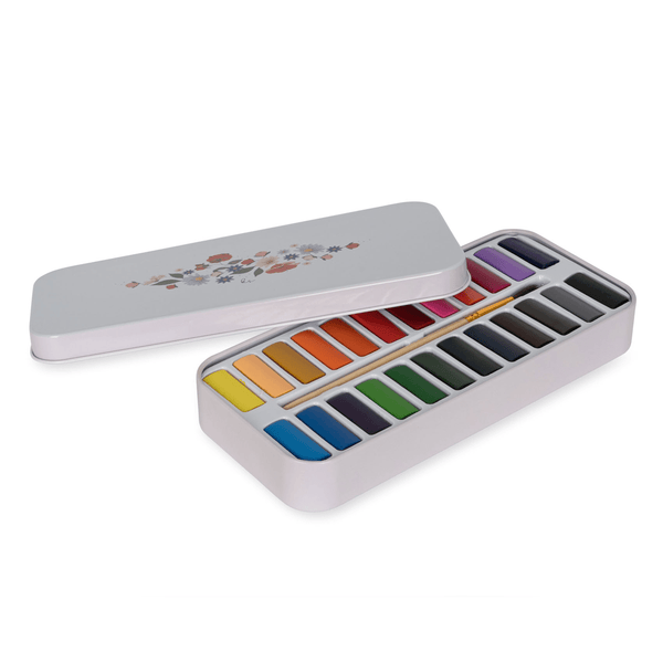 Konges Sløjd vandfarver i tin box, multi mix