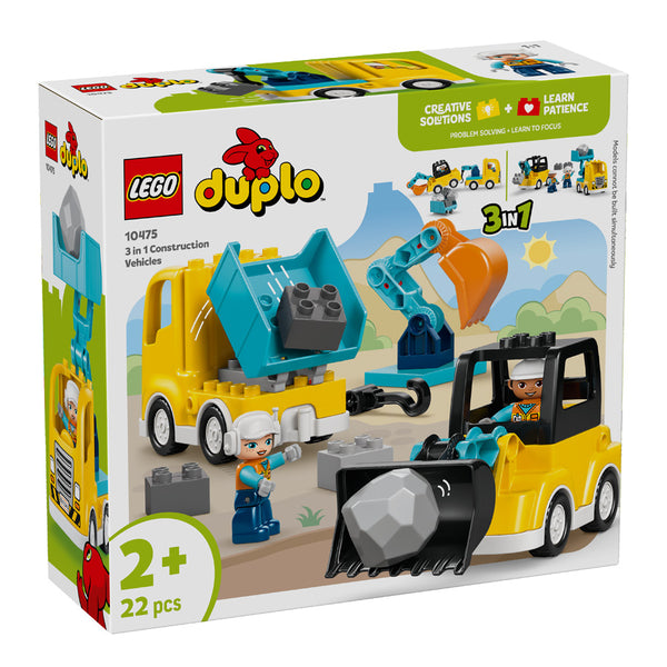 LEGO® DUPLO 3-i-1 Entreprenørmaskiner