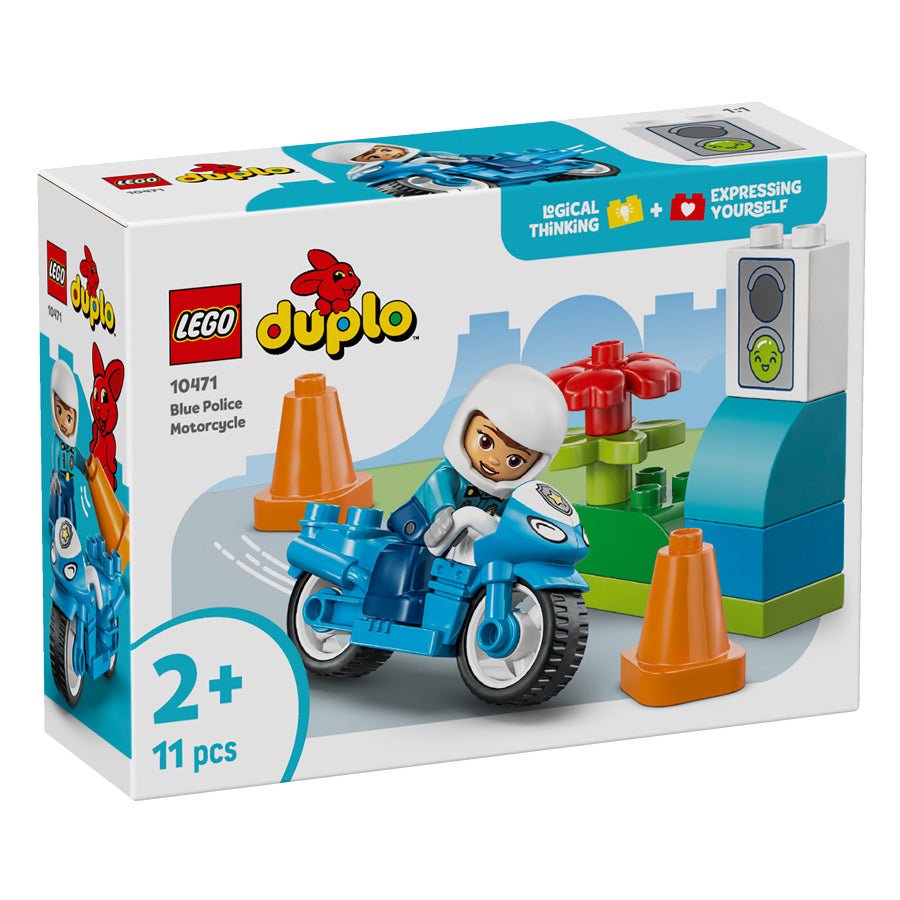 LEGO® DUPLO Blå Politimotorcykel