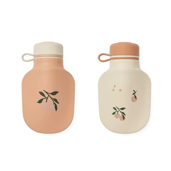 Liewood Lizzie 2-pak smoothie flaske, peach/sea shell