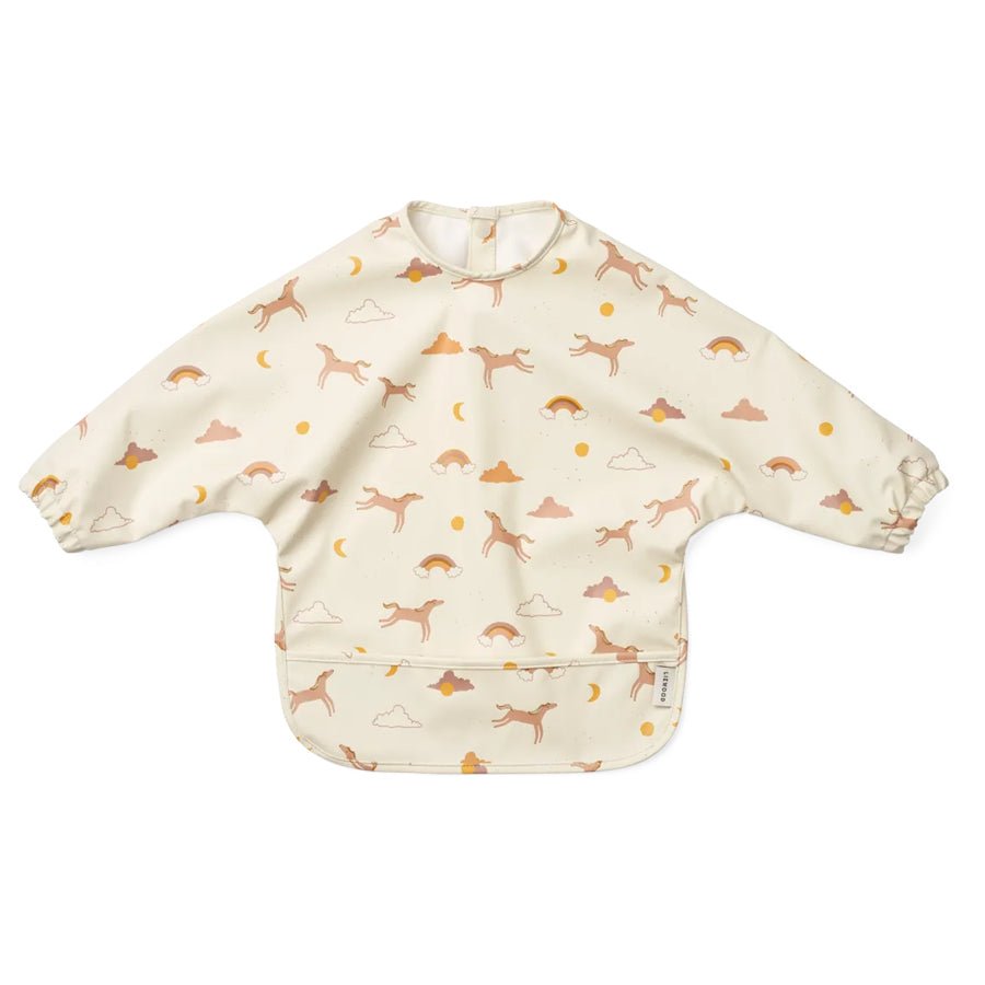 Liewood Merle printed hagesmæk med ærmer, dream/ecru