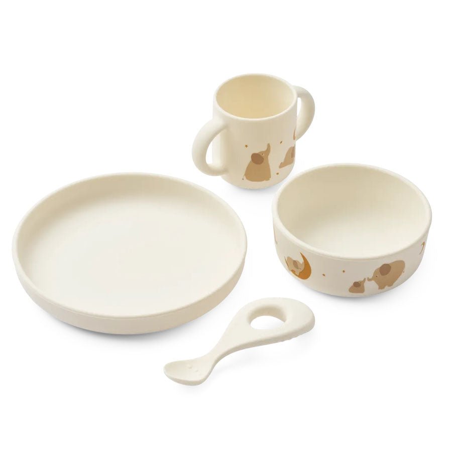 Liewood Vivi Spisesæt, Elephant/Creme De La Creme