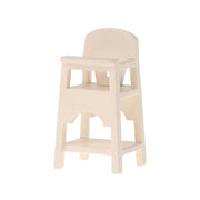 Maileg højstol mus, råhvid