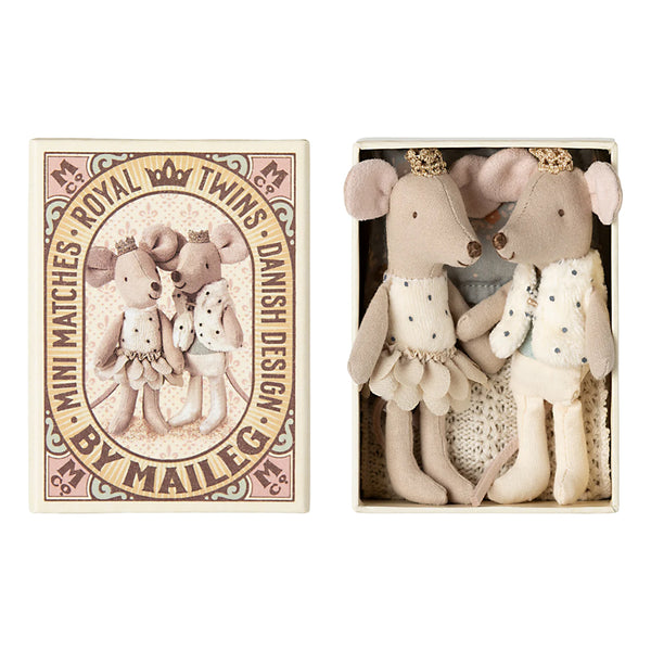 Maileg royale tvillingemus i æske