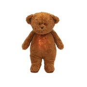 Moonie 2.0 Organic Humming Bjørn med lampe, caramel