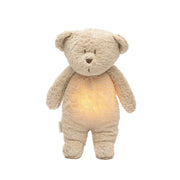 Moonie 2.0 Organic Humming Bjørn med lampe, sand