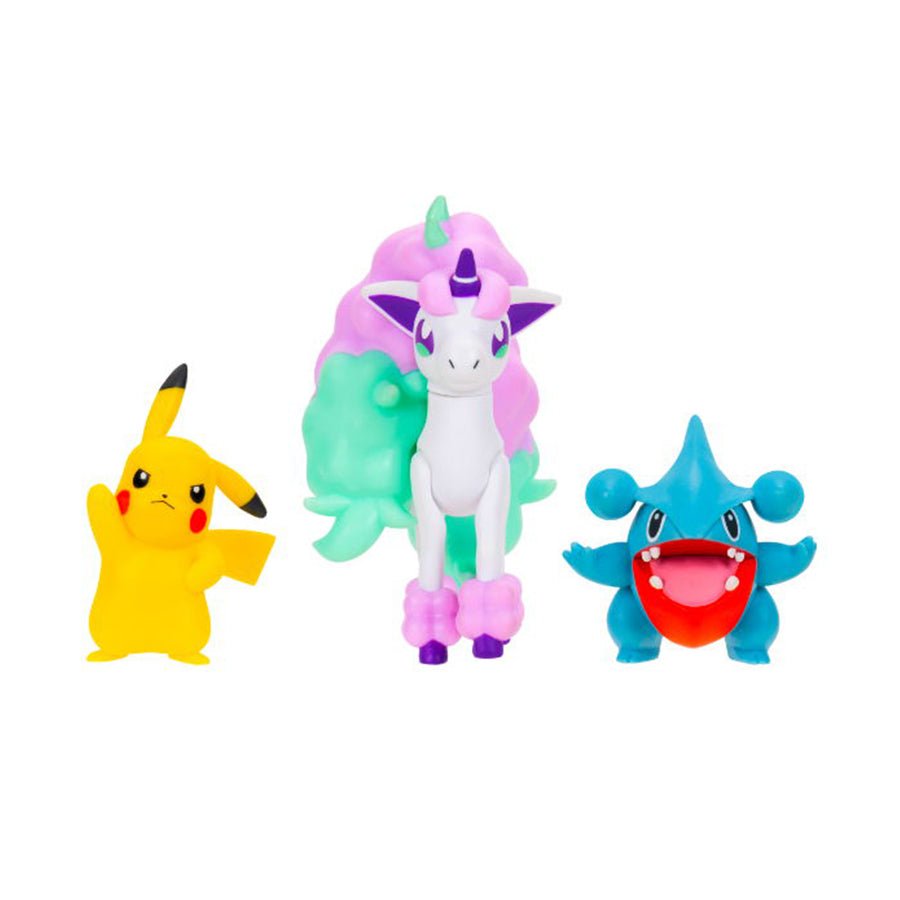 Pokémon 3 - Pak Battle Figure, Pikachu/Gible/Galarian Ponyta