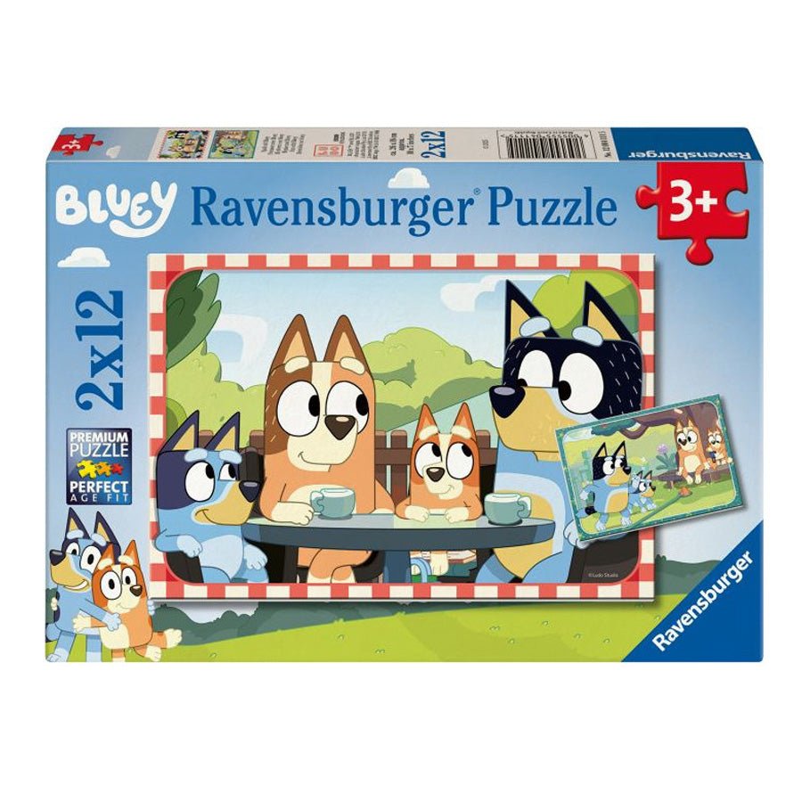Ravensburger Puslespil, Bluey's Familietid - 2x12 Brikker