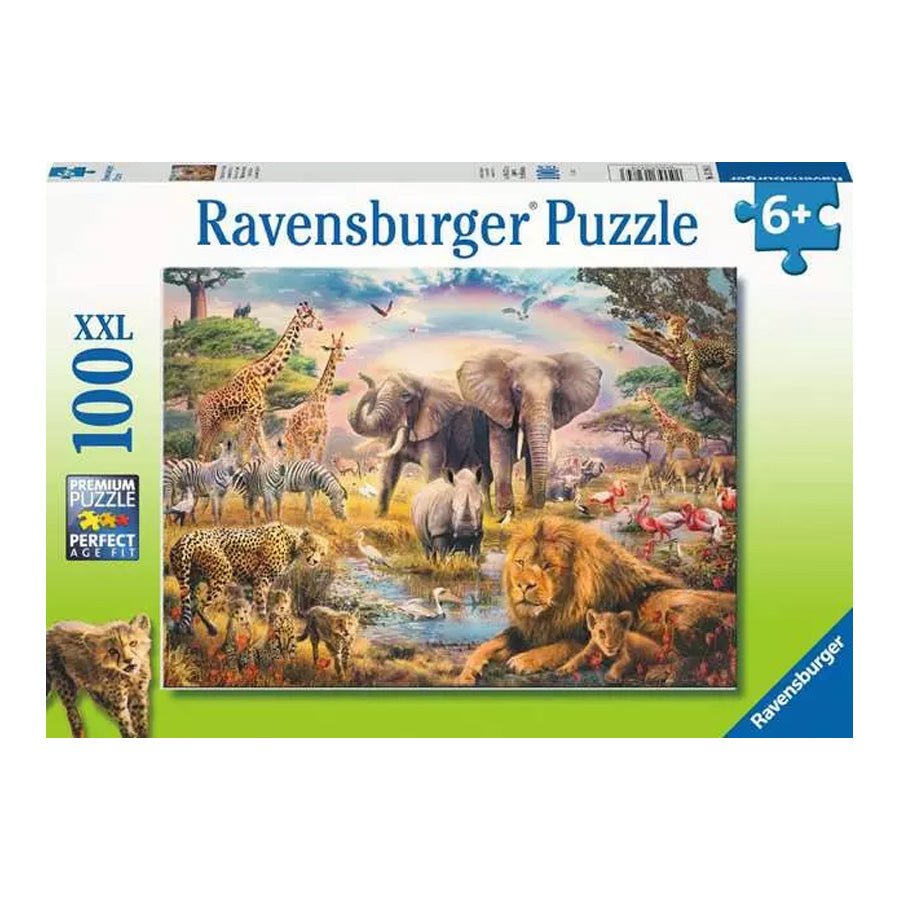 Ravensburger Puslespil, Vilde Dyr - 100 Brikker