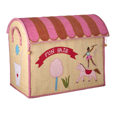 RICE Opbevaringskurv, Pink Fun Fair - Stor