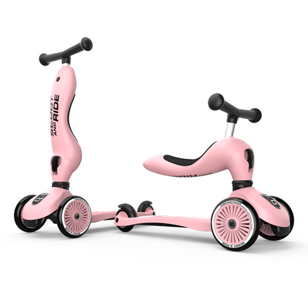 Scoot and Ride 2-i-1 løbehjul, Highway Kick 1 - rose