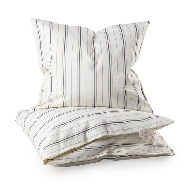 Sebra Junior sengetøj, cream stripe